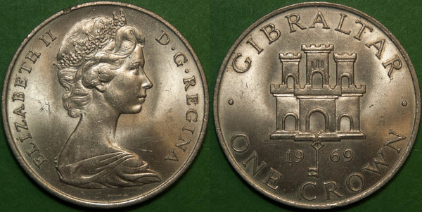 Gibraltar 1969 Crown