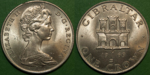 Gibraltar 1969 Crown