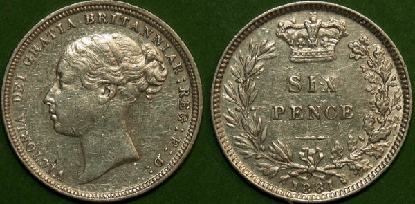 1881 Sixpence