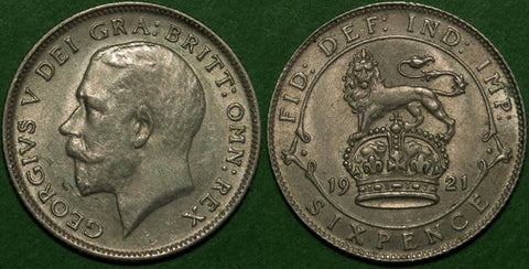 1921 Sixpence
