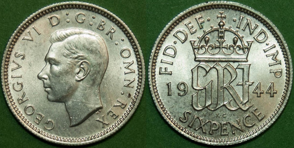 1944 Sixpence