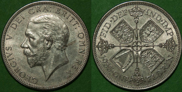 Image of a George the Fifth florin coin