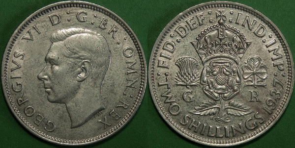 Image of a George the Sixth florin coin