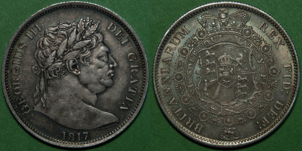 1817 Halfcrown, Large Head