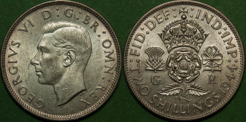 Image of a George the Sixth florin coin