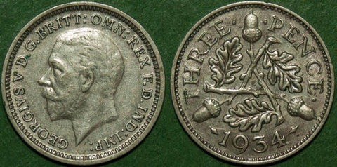 1934 Threepence