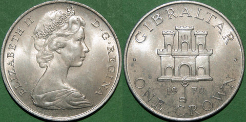 Gibraltar 1970 Crown