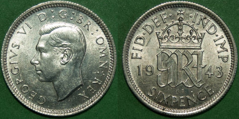 1943 Sixpence
