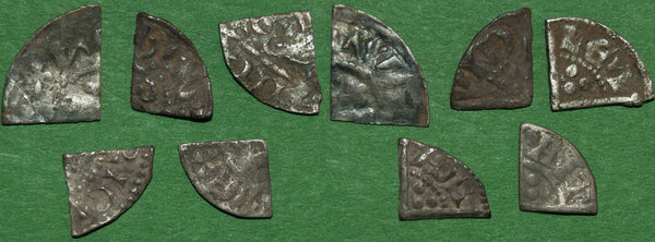 Short & Long Cross Cut Farthings x5