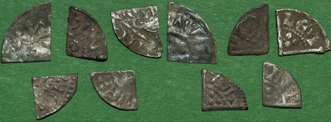 Short & Long Cross Cut Farthings x5