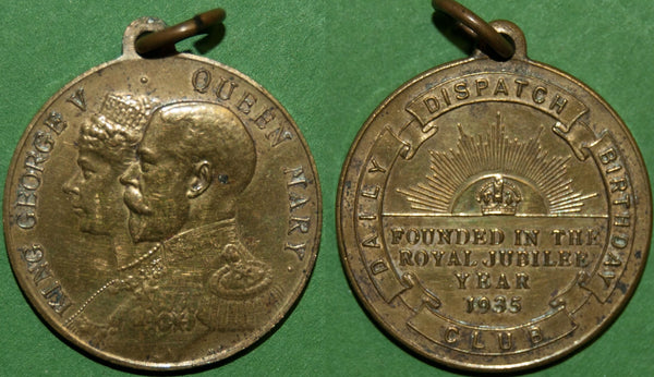 Daily Dispatch Birthday Club Medal, Brass