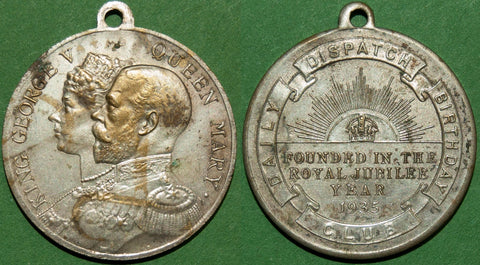 Daily Dispatch Birthday Club Medal, Tinned