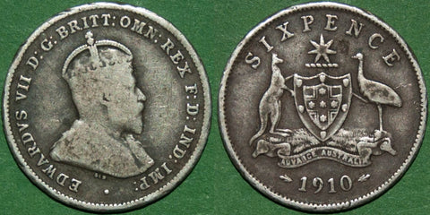 Australia 1910 Sixpence