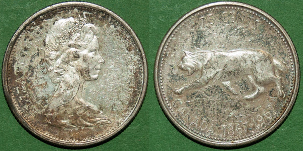 Canada 1967 Twenty Five Cents