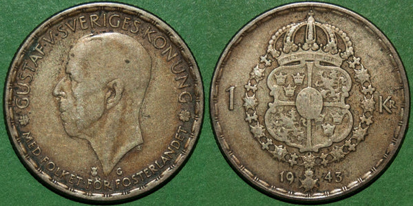 Sweden 1943 One Krona