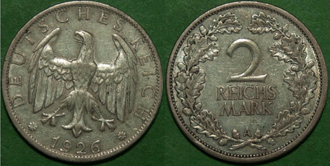Germany 1926A 2 Marks