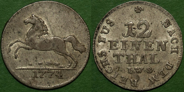 Brunswick-Luneburg--Calenburg-Hannover 1774 1/12th Thaler