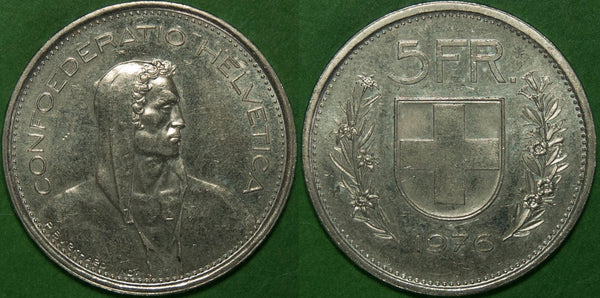 Switzerland 1976 5 Francs