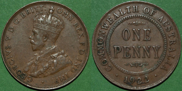 Image of an Australia penny coin