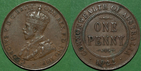 Image of an Australia penny coin