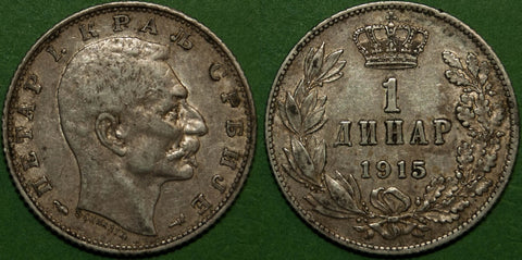 Serbia 1915 1 Dinar