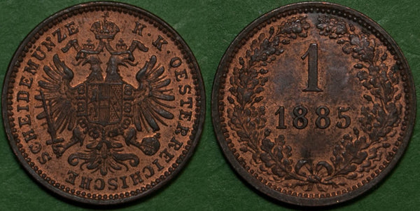 Austria 1885 1 Kreuzer
