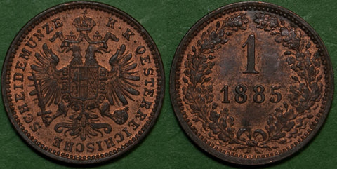 Austria 1885 1 Kreuzer