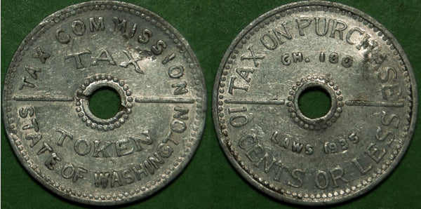 Washington State Tax Token c.1935