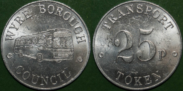 Wyre Borough Council 25p Transport Token