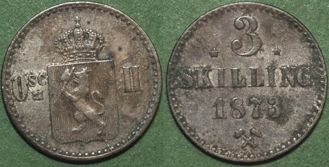 Norway 1873 3 Skilling