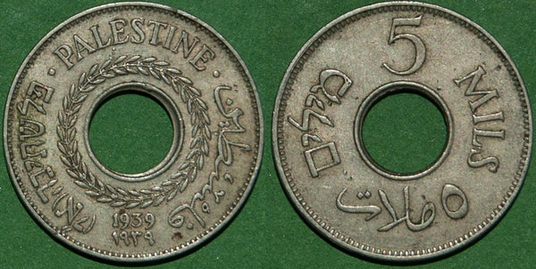 Palestine 1939 Five Mils