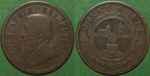 South Africa 1892 Penny