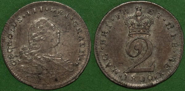 George the Third 1800 maundy twopence