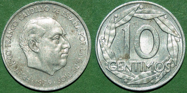 Spain 1959 Ten Centimos