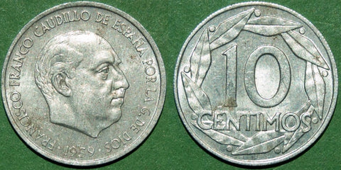 Spain 1959 Ten Centimos