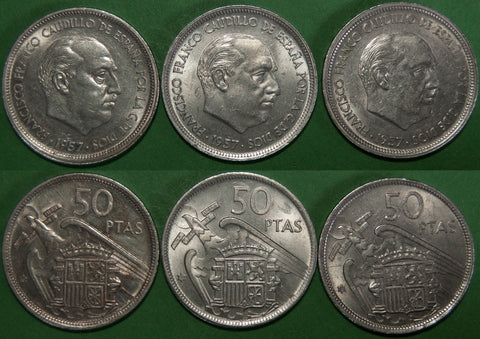 Spain, 1958-60 50 Pesetas.
