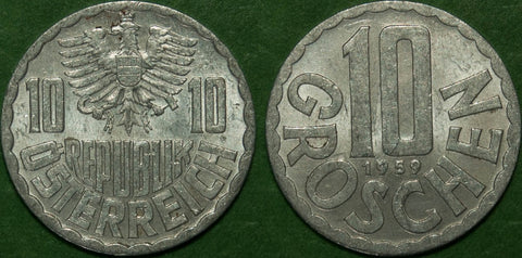 Austria 1959 10 Groschen