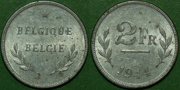 Belgium 1944 2 Francs
