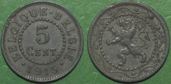 Belgium 1915 5 Centimes