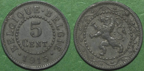 Belgium 1915 5 Centimes