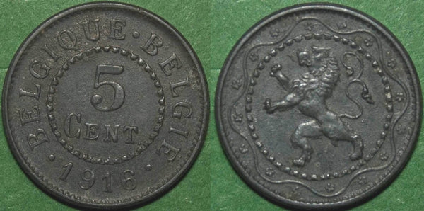 Belgium 1916 5 Centimes