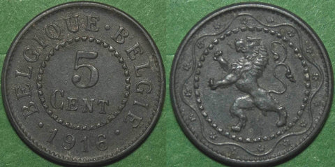 Belgium 1916 5 Centimes
