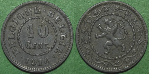 Belgium 1916 10 Centimes