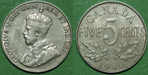 Image of a Canada five cents coin
