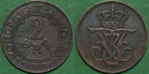 Denmark 1907 Two Ore