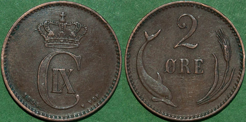 Denmark 1894 Two Ore