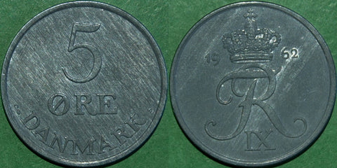 Denmark 1962 Five Ore