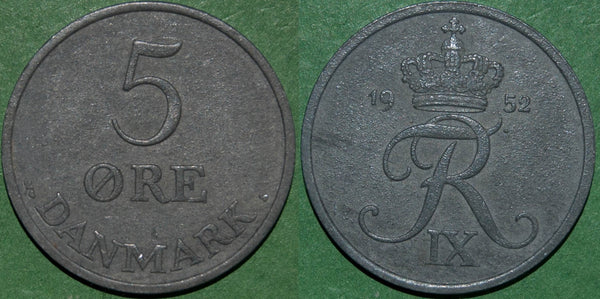 Denmark 1952 Five Ore