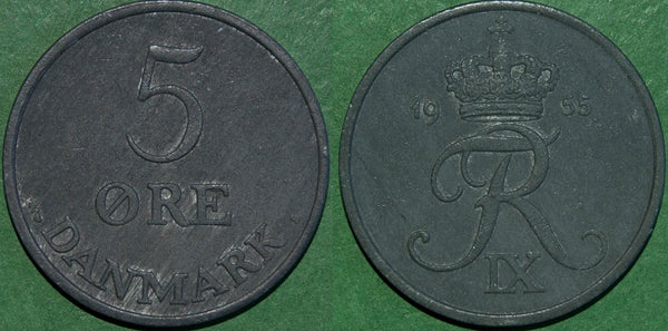 Denmark 1955 Five Ore
