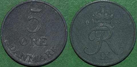 Denmark 1955 Five Ore